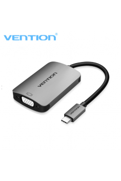 Cáp chuyển đổi Type- C ra HDMI + VGA Vention CGKHA